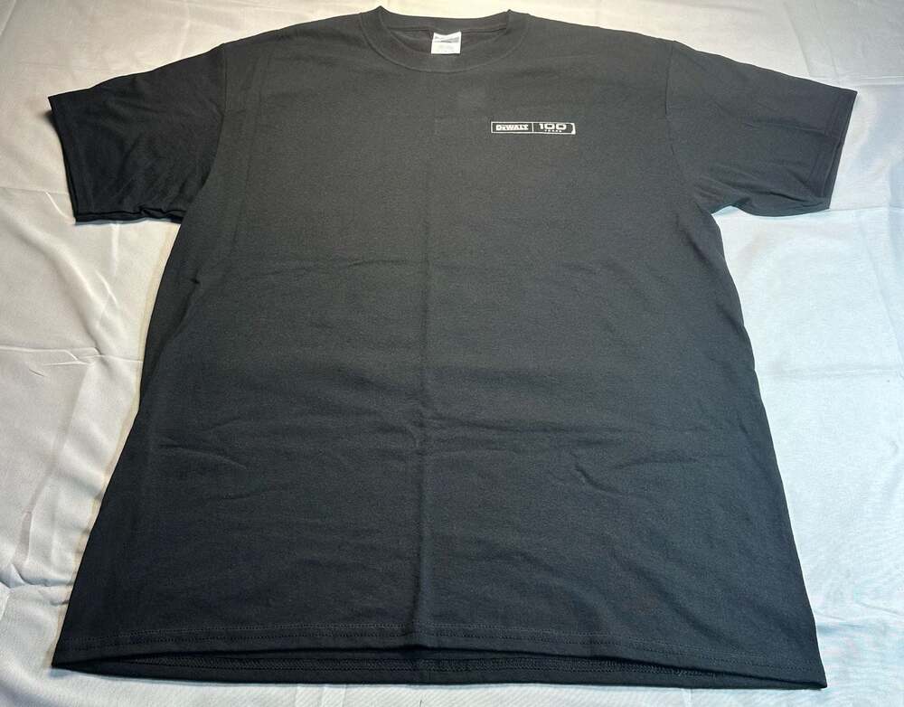 DeWalt 100 Years Anniversary Logo T-Shirt size Large